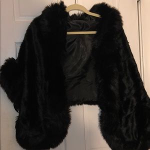 fur black jacket
